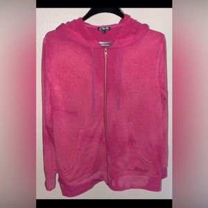 NWOT 21 Main Pink Zip-up Hoodie size M